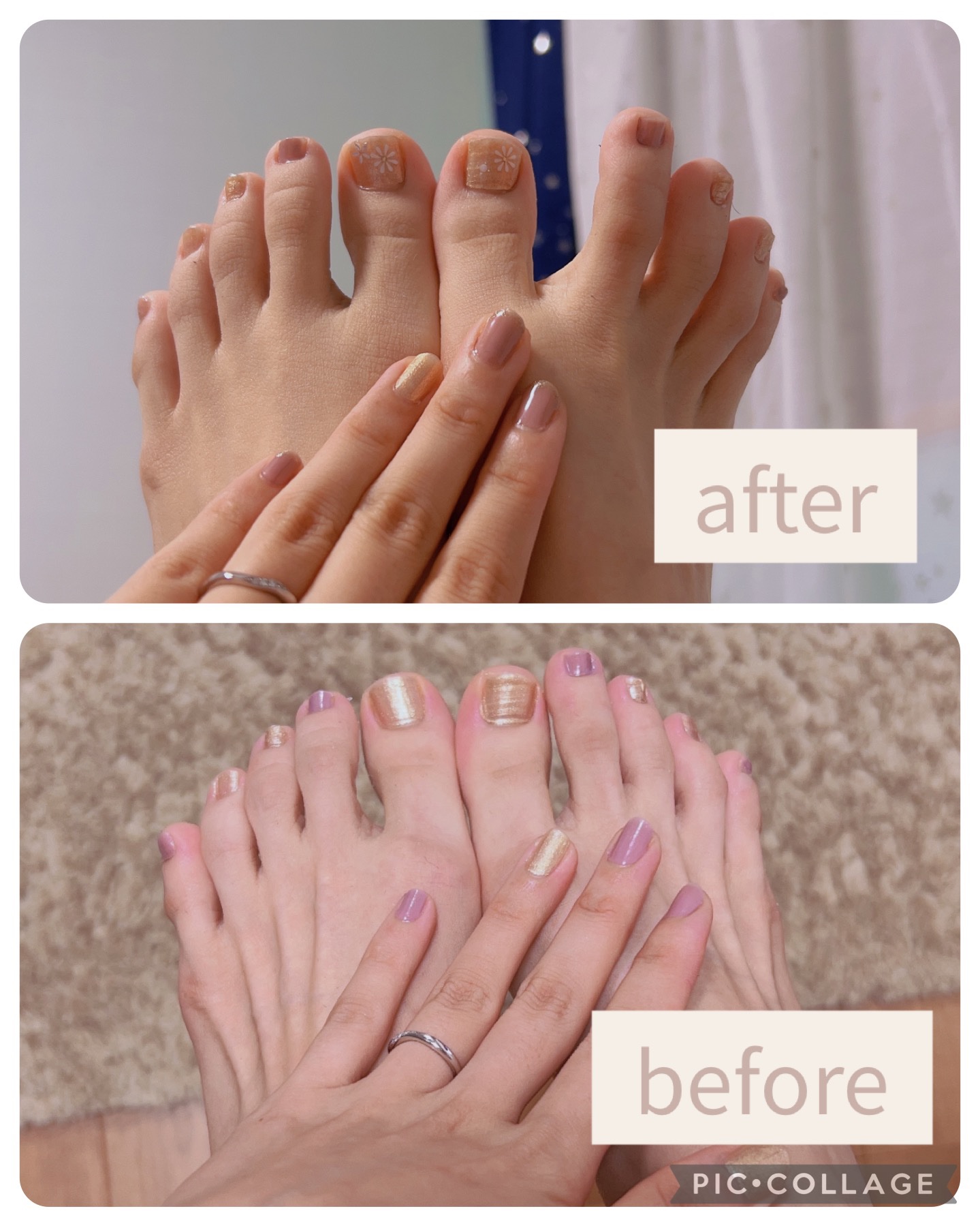 ノンワイプトップコート/セリア/ジェルネイルを使ったクチコミ（1枚目）