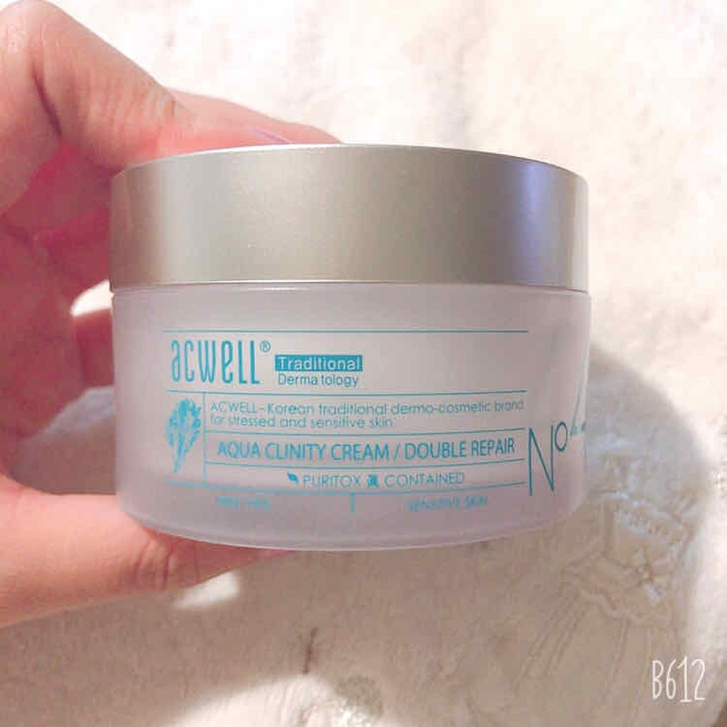 Acwell Aqua Clinity Cream DOUBLE REPAIR/ACWELL/フェイスクリームを使ったクチコミ（1枚目）