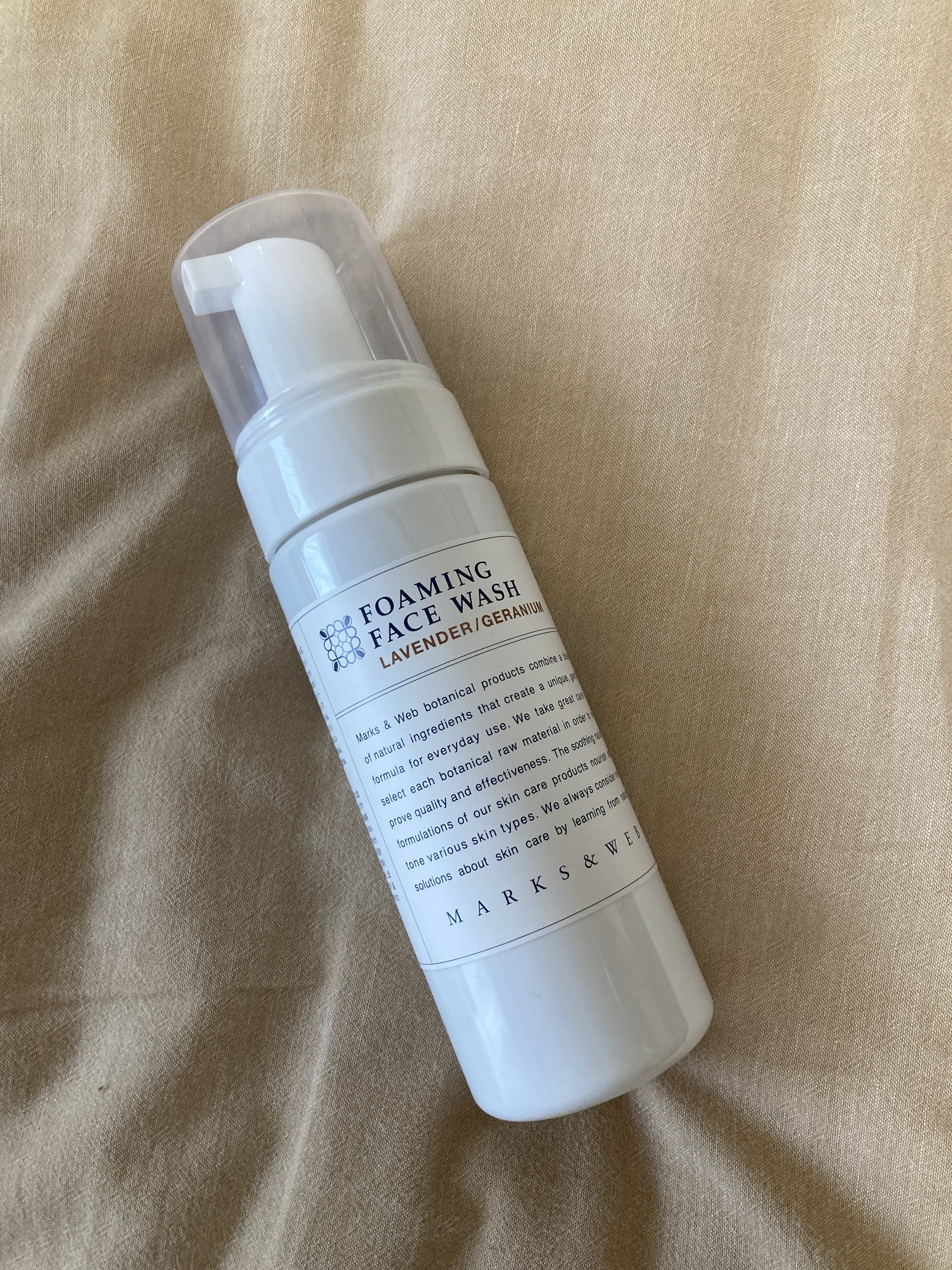 フォーミングフェイスウォッシュ ラベンダー／ローズマリー/MARKS&WEB/泡洗顔を使ったクチコミ（1枚目）