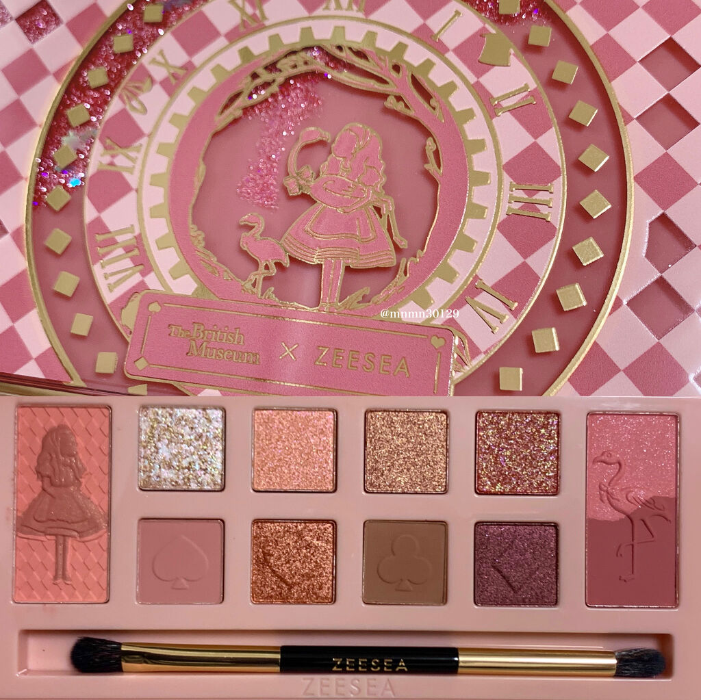 アリスドリームランドシリーズ 12色アイシャドウパレット（ZEESEA×大英博物館）/ZEESEA/アイシャドウパレットを使ったクチコミ（3枚目）