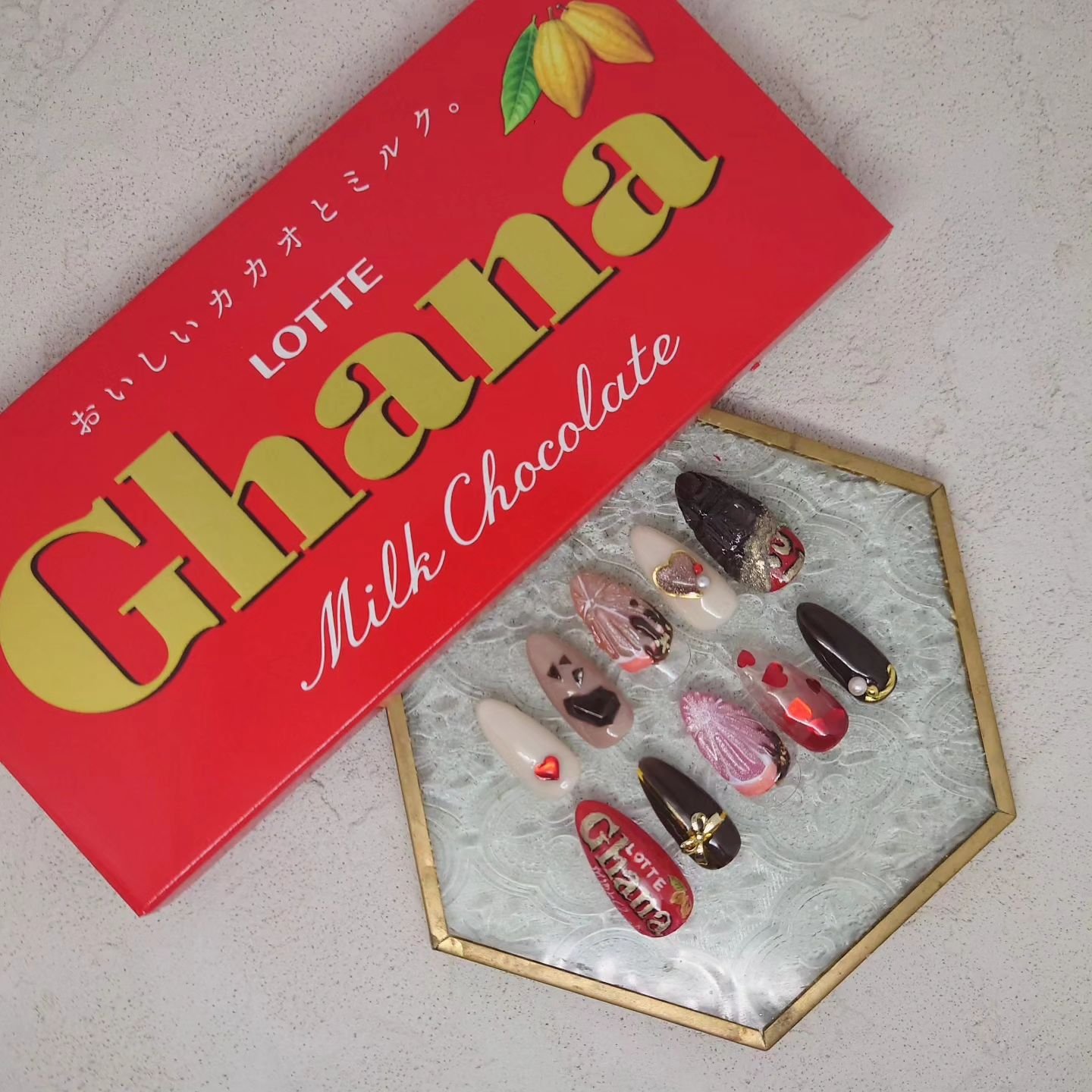 #チョコネイル,#ジェルネイル,#ジェルネイルのネイルデザイン