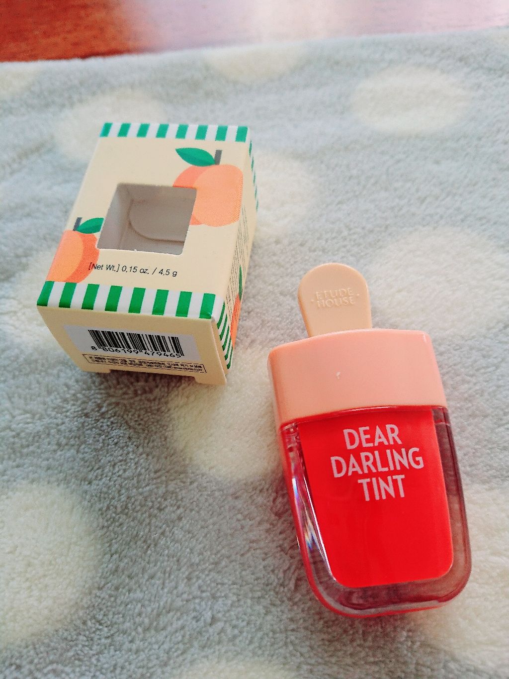 ディアダーリン ウォータージェルティント (アイスティント)/ETUDE/口紅を使ったクチコミ(1枚目)