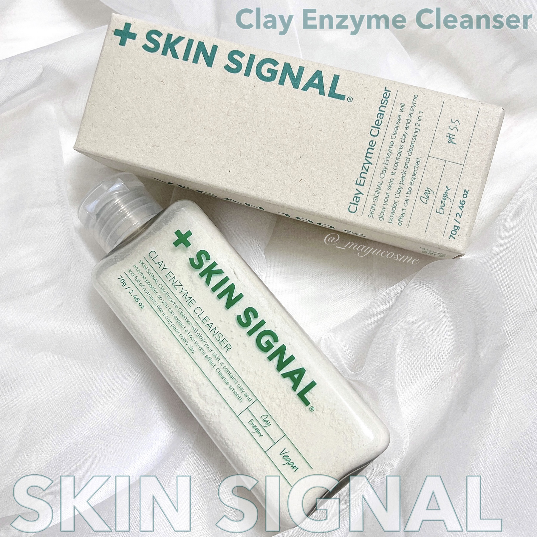 ホワイト クレイ酵素クレンザー	/SKIN SIGNAL/洗顔パウダーを使ったクチコミ（1枚目）