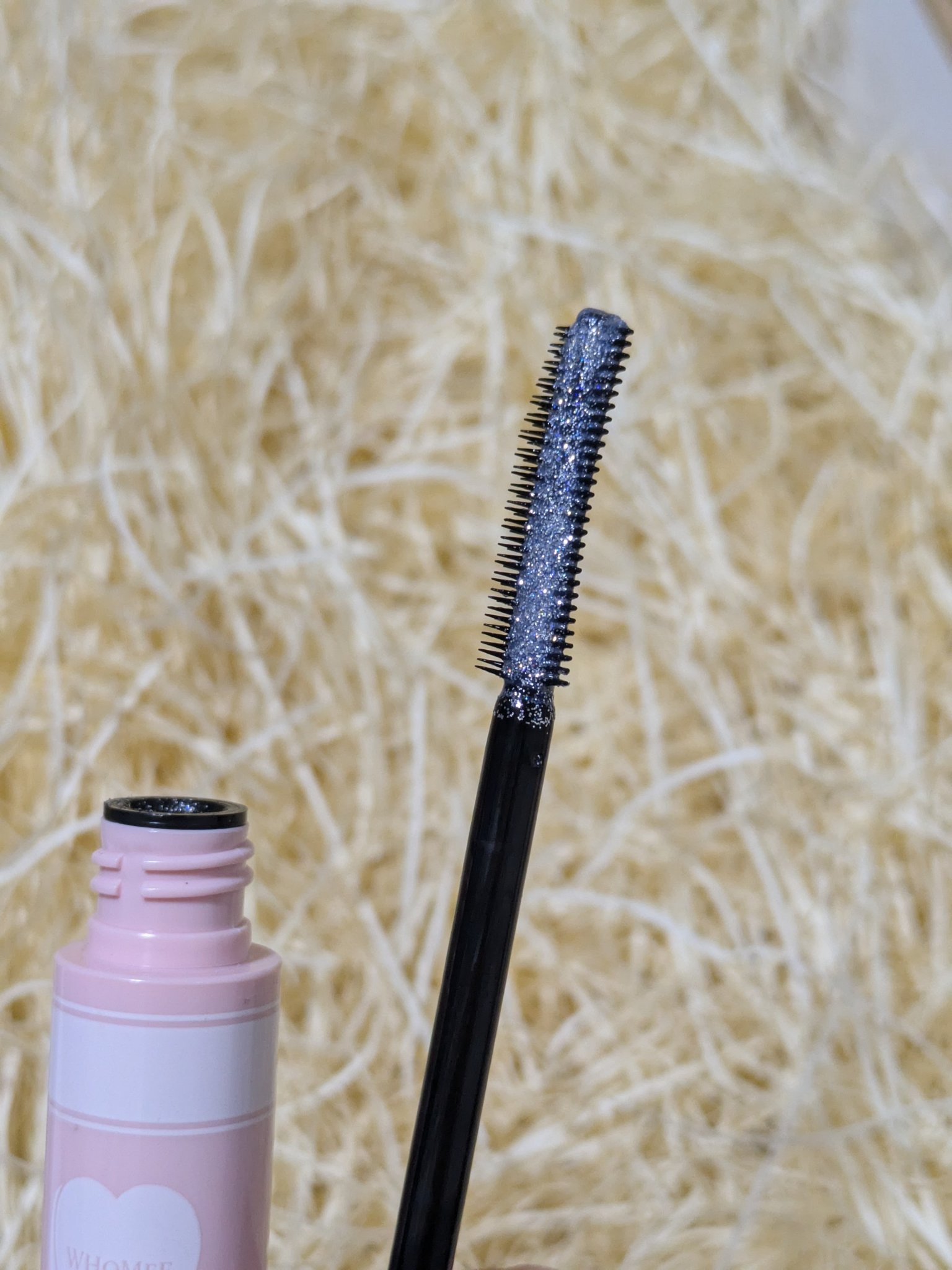 ラメマスカラ シルバー/WHOMEE/マスカラを使ったクチコミ（3枚目）