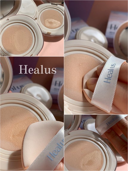 ブリージンググロークッション/Healus/クッションファンデーションを使ったクチコミ(5枚目)