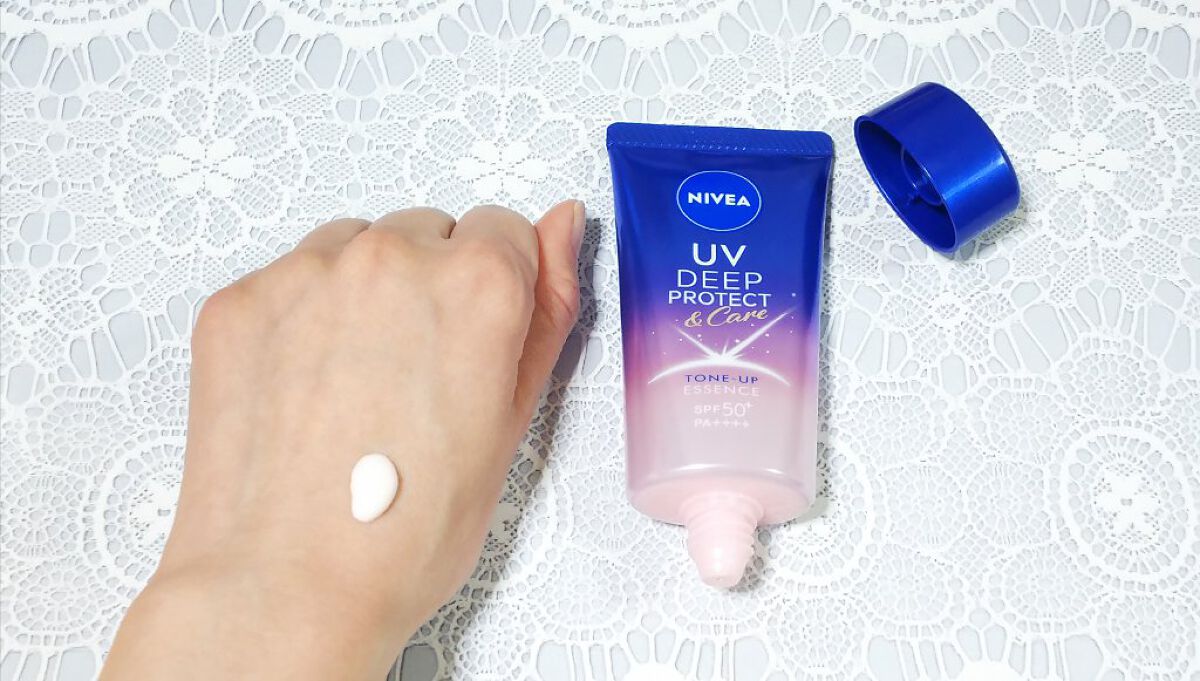ニベアUV ディープ プロテクト＆ケア トーンアップ エッセンス/ニベア/日焼け止めローションを使ったクチコミ（2枚目）
