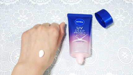ニベアUV ディープ プロテクト&ケア トーンアップ エッセンス/ニベア/日焼け止めローションを使ったクチコミ(2枚目)