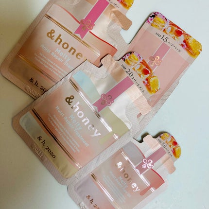 &honey Melty モイストリペア シャンプー1.0/モイストリペア ヘアトリートメント2.0/&honey/市販シャンプーを使ったクチコミ(2枚目)