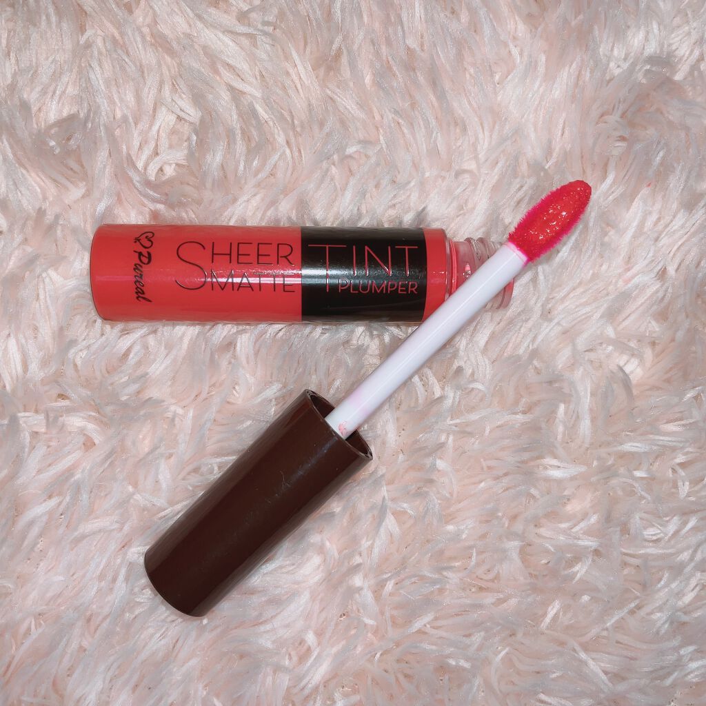 シアーマットティントプランパー 胸キュンピンク（PK）/ピュレア/リップティントを使ったクチコミ（2枚目）