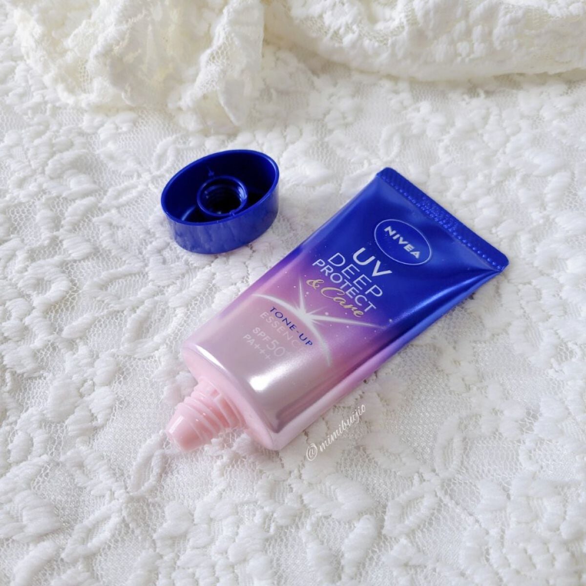 ニベアUV ディープ プロテクト&ケア トーンアップ エッセンス/ニベア/日焼け止めローションを使ったクチコミ(2枚目)