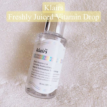 Klairs
⋆⸜ Freshly Juiced Vitamin Drop ⸝⋆ 
✼••┈┈••✼••┈┈••✼••┈┈••✼••┈┈••✼

肌が飲むビタミンジュース？！💛
敏感肌でも使いやすい低刺