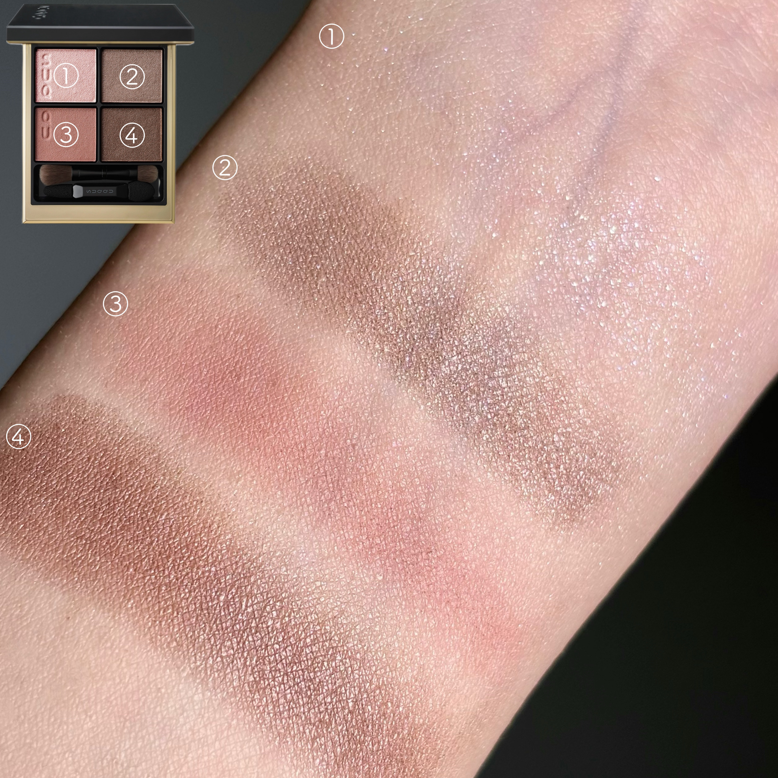 シグニチャー カラー アイズ/SUQQU/アイシャドウパレットを使ったクチコミ（3枚目）