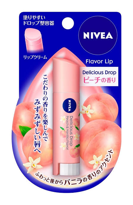 ニベア フレーバーリップ デリシャスドロップ ピーチの香り/ニベア/リップクリームを使ったクチコミ（1枚目）