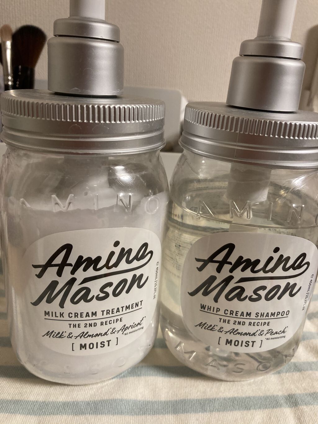 アミノメイソン ディープモイスト ホイップクリーム シャンプー/ミルククリーム ヘアトリートメント/アミノメイソン/市販シャンプーを使ったクチコミ（2枚目）