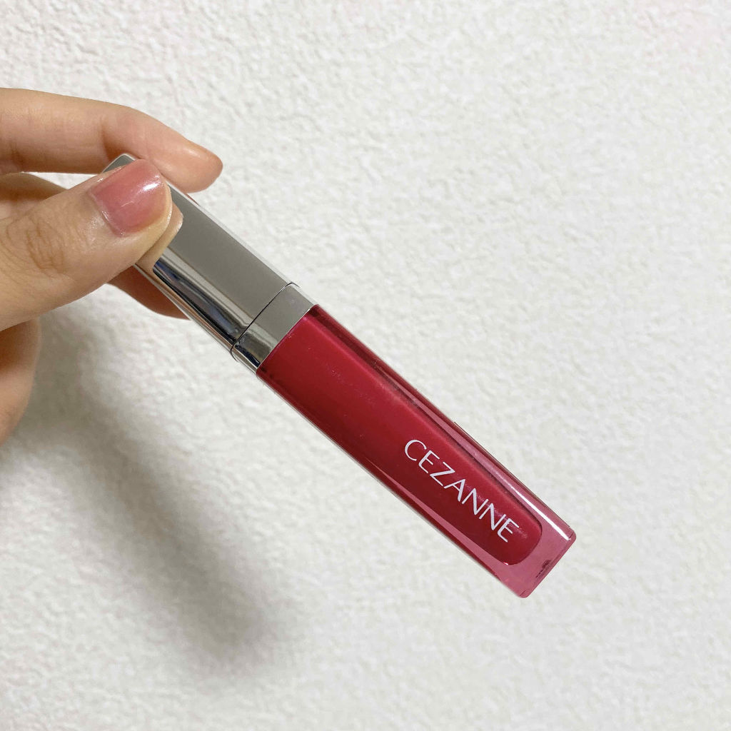 ジェルグロスリップ/CEZANNE/リップグロスを使ったクチコミ（2枚目）