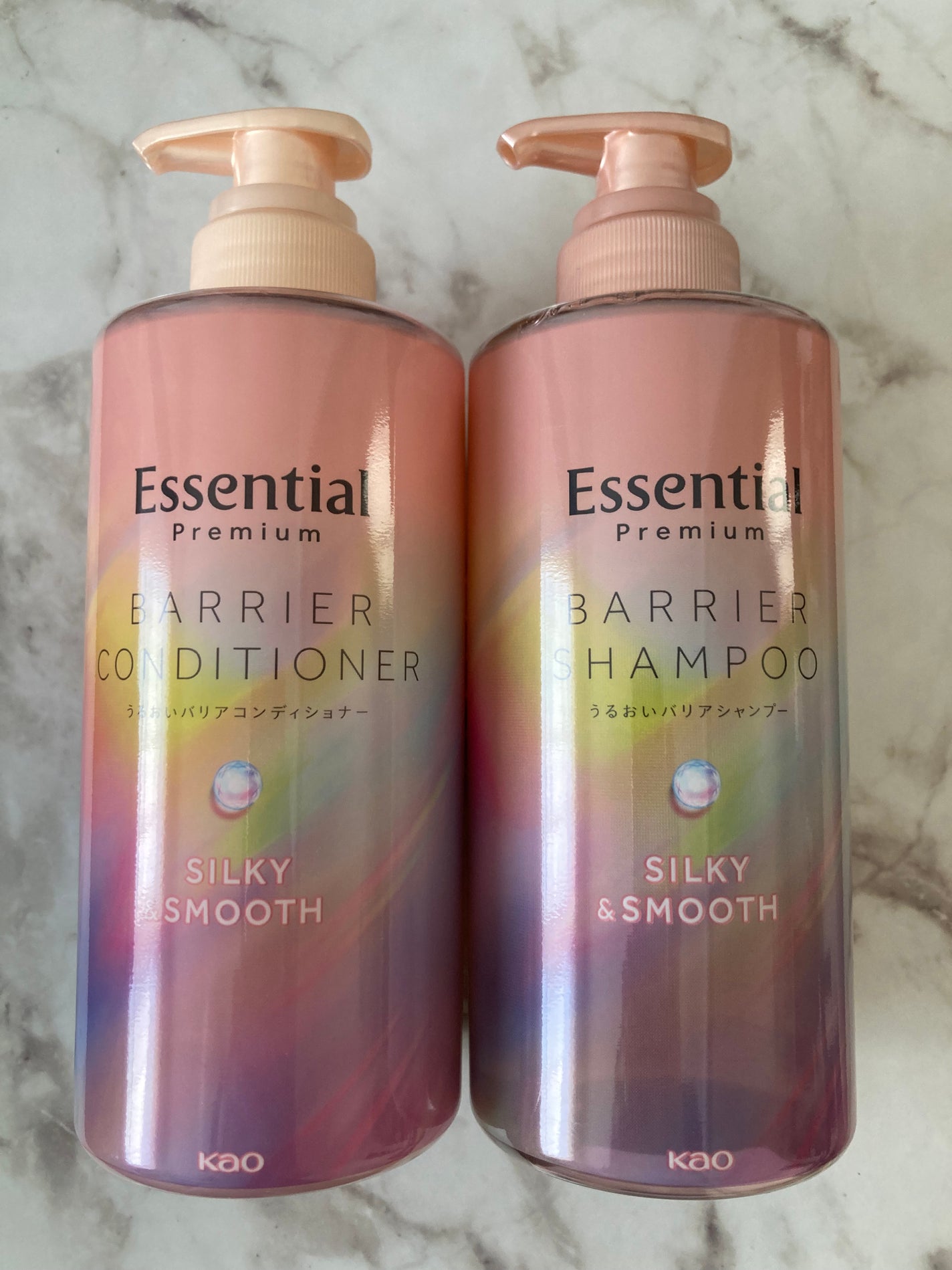 エッセンシャルプレミアム バリアシャンプー・コンディショナー シルキー&スムース/エッセンシャル/市販シャンプーを使ったクチコミ(1枚目)