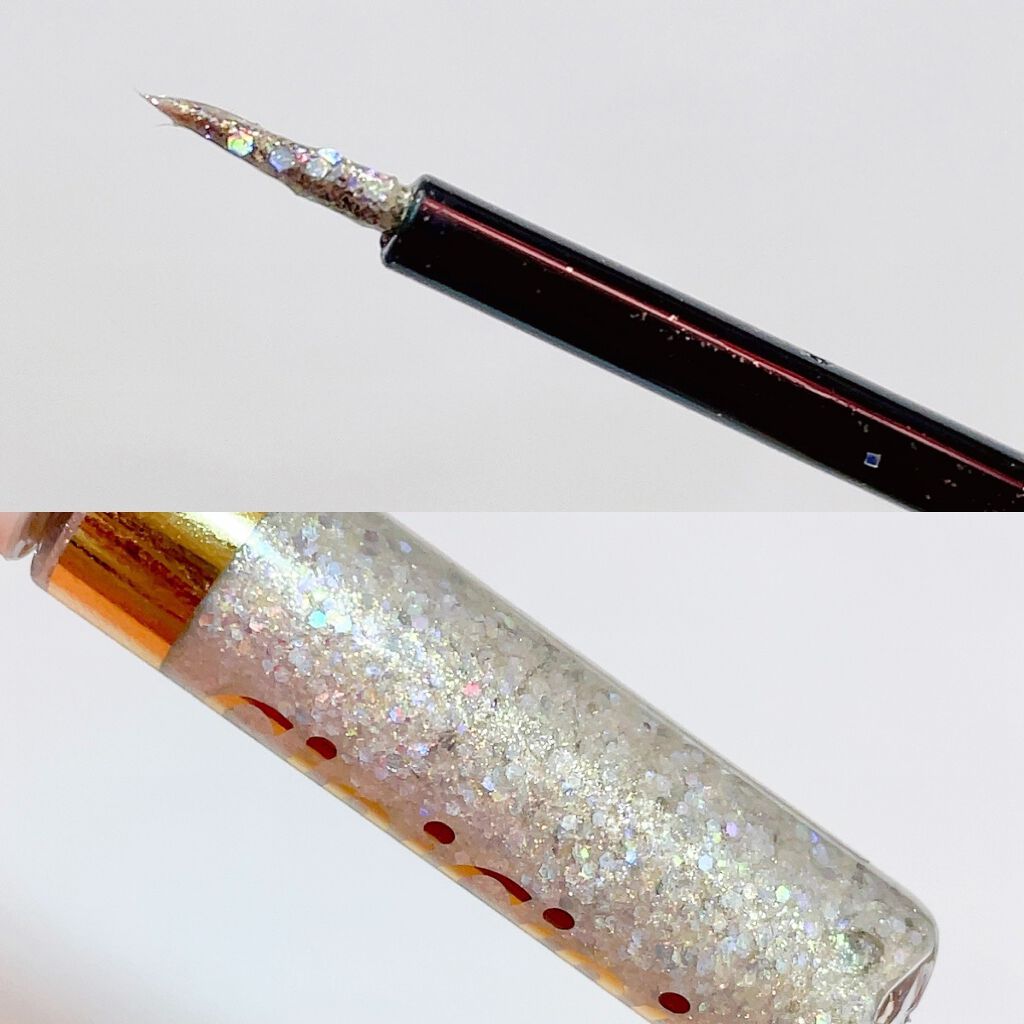 グリッターイルミネーションライナー/CipiCipi/リキッドアイライナーを使ったクチコミ（3枚目）