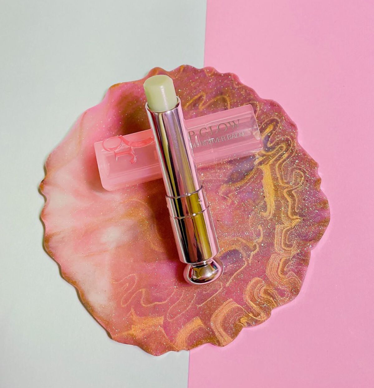 ディオール アディクト リップ グロウ 028 ミンティー ローズ/Dior/リップバームを使ったクチコミ（1枚目）