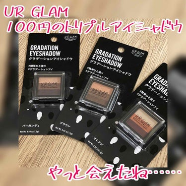 UR GLAM　GRADATION EYESHADOW/U R GLAM/アイシャドウパレットを使ったクチコミ（1枚目）