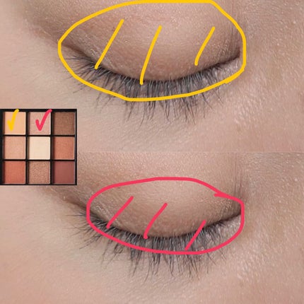 UR GLAM BLOOMING EYE COLOR PALETTE/U R GLAM/アイシャドウパレットを使ったクチコミ(2枚目)