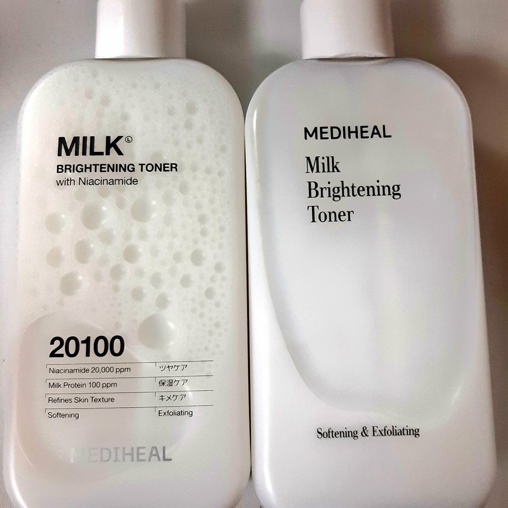 ミルクブライトニングトナー/MEDIHEAL/化粧水を使ったクチコミ（3枚目）
