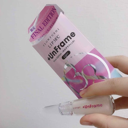 LIP38℃ +UnFrame<ホログラフィック>/UZU BY FLOWFUSHI/リップグロスを使ったクチコミ(1枚目)