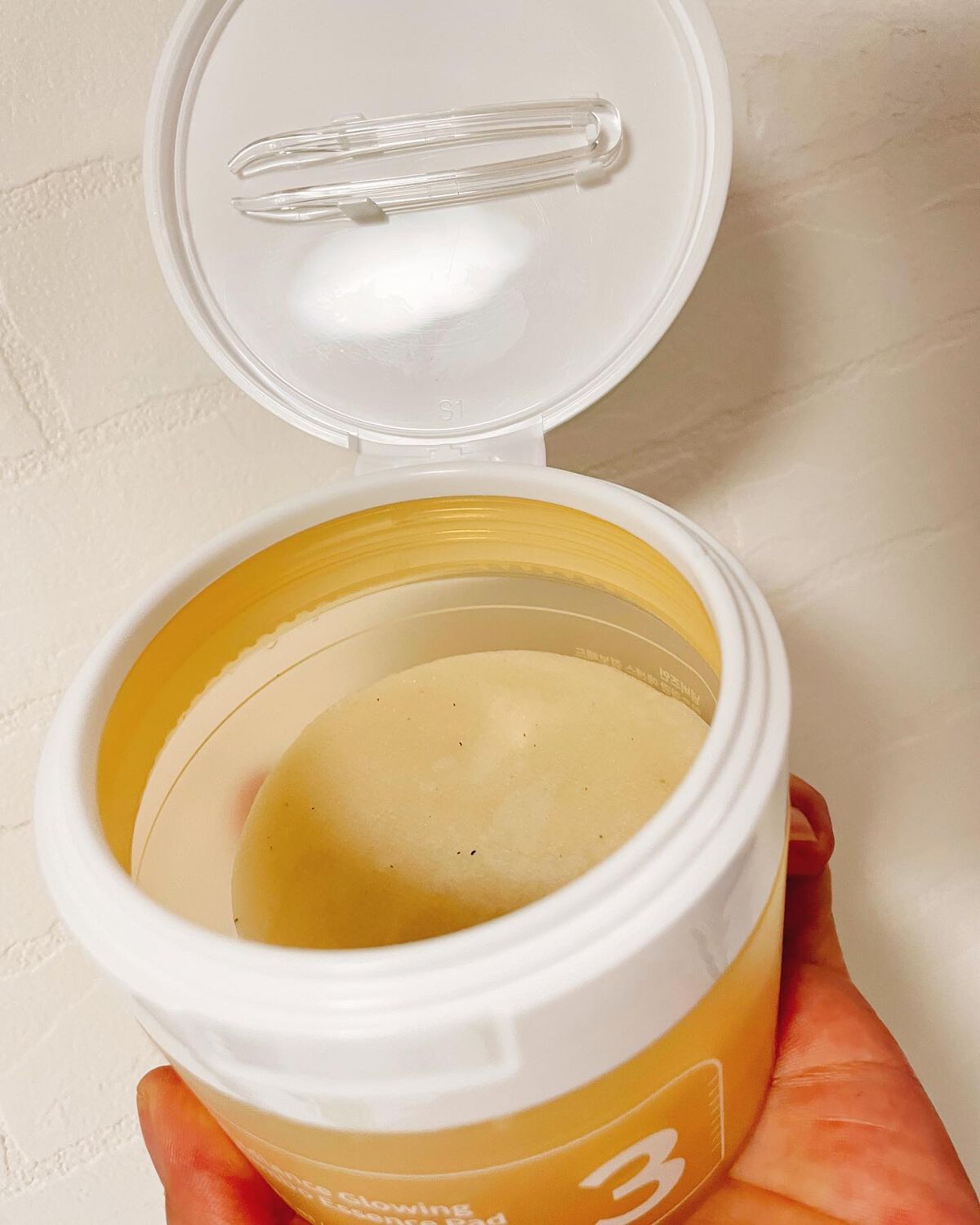 3番 うるツヤ発酵トナーパッド/numbuzin/トナーパッドを使ったクチコミ（2枚目）