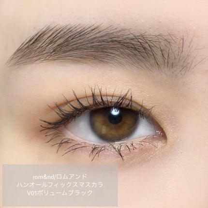 ハンオールフィックスマスカラ/rom&nd/マスカラを使ったクチコミ(4枚目)