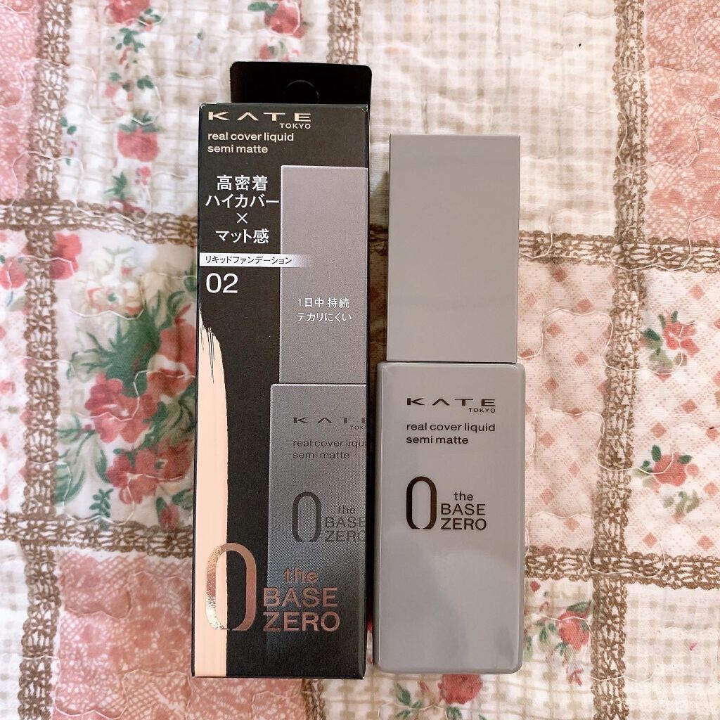 リアルカバーリキッド（セミマット）/KATE/リキッドファンデーションを使ったクチコミ（1枚目）