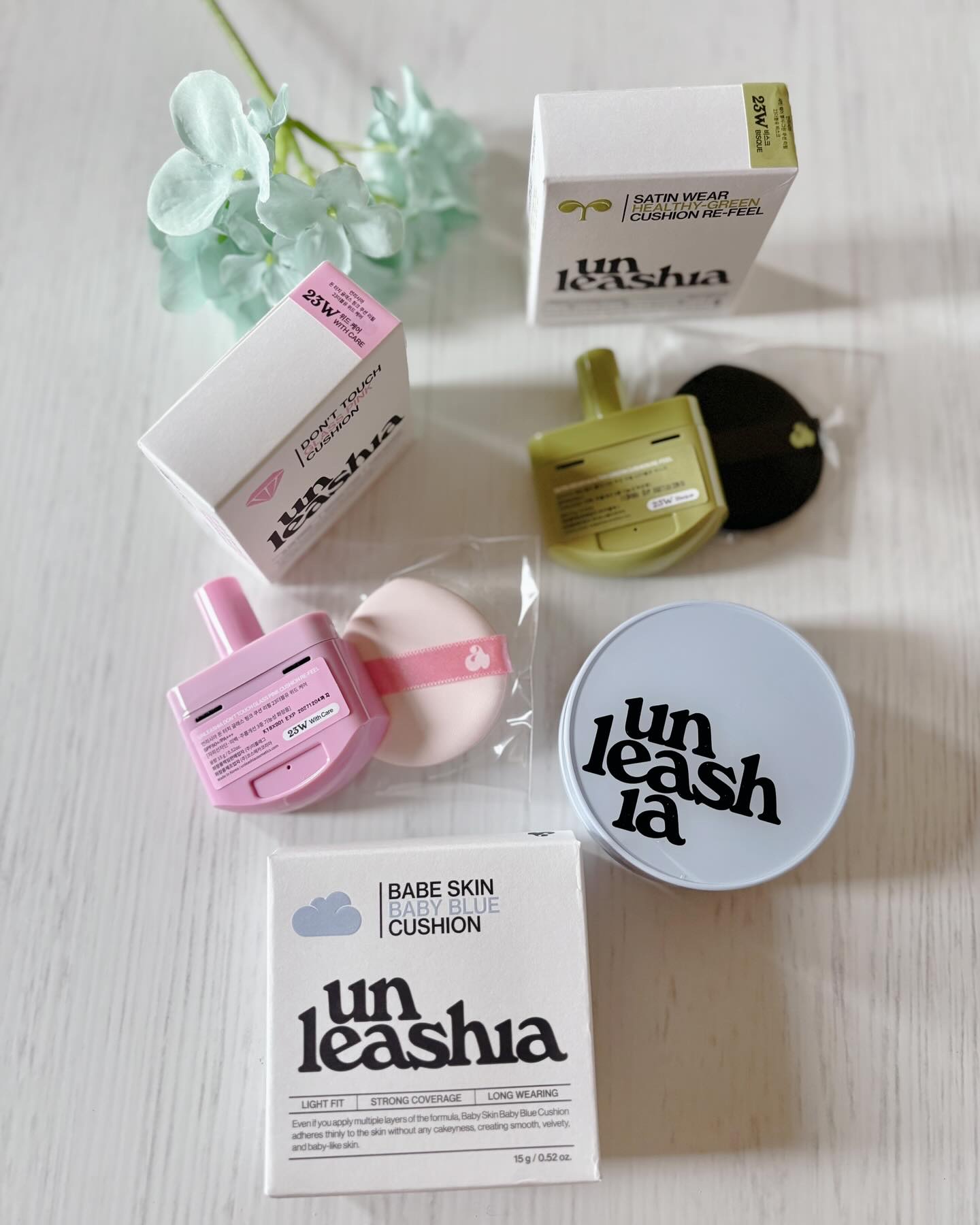 ベイブスキンベイビーブルークッション/unleashia/クッションファンデーションを使ったクチコミ（1枚目）