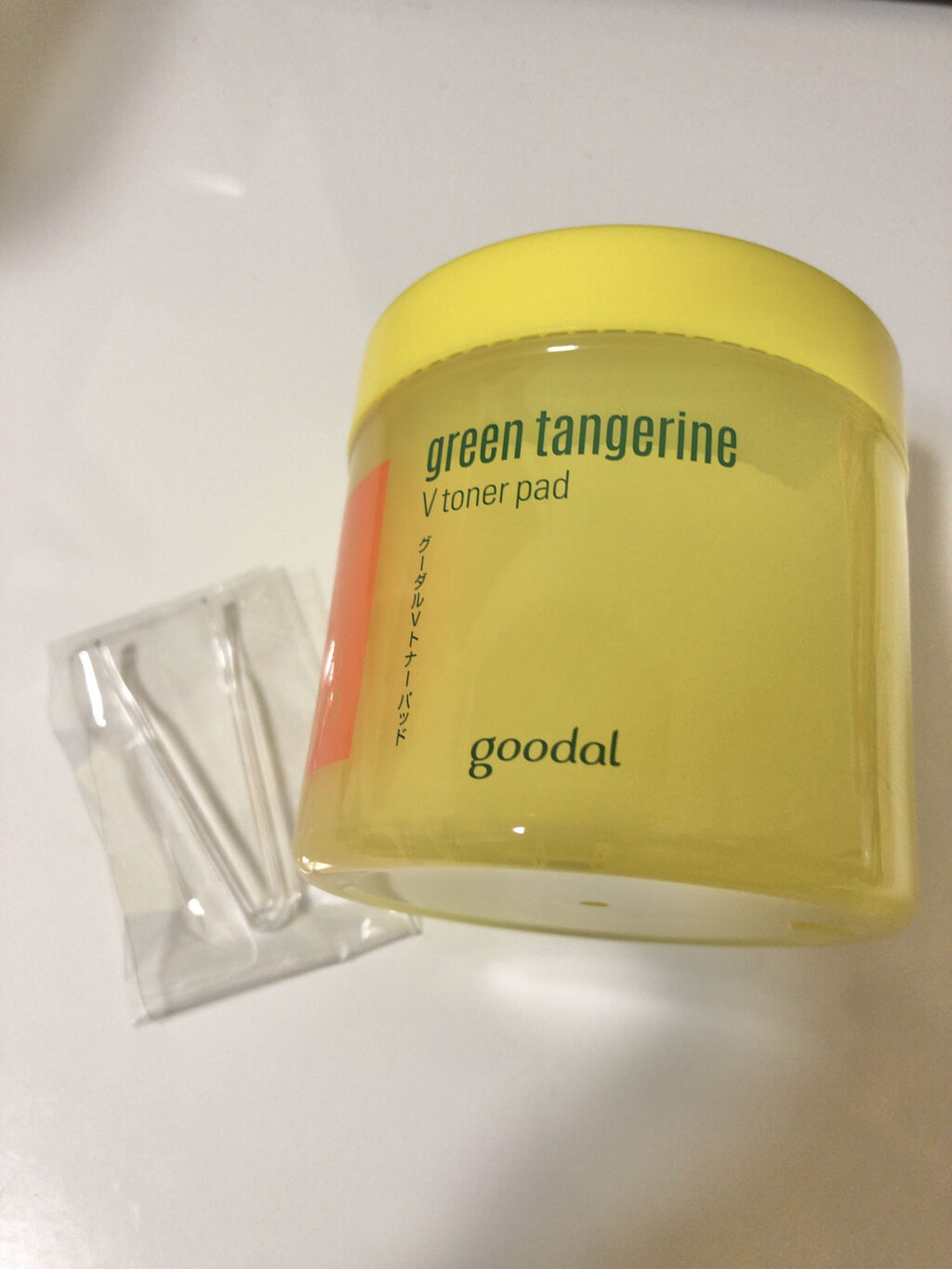 グリーンタンジェリン ビタCダークスポットケアパッド/goodal/トナーパッドを使ったクチコミ（2枚目）