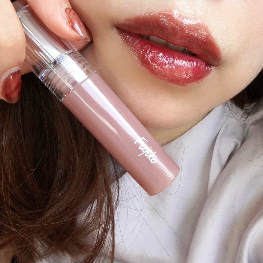 ニュアンスラップティント 104 夜遊びチェリー/Fujiko/リップティントを使ったクチコミ（2枚目）