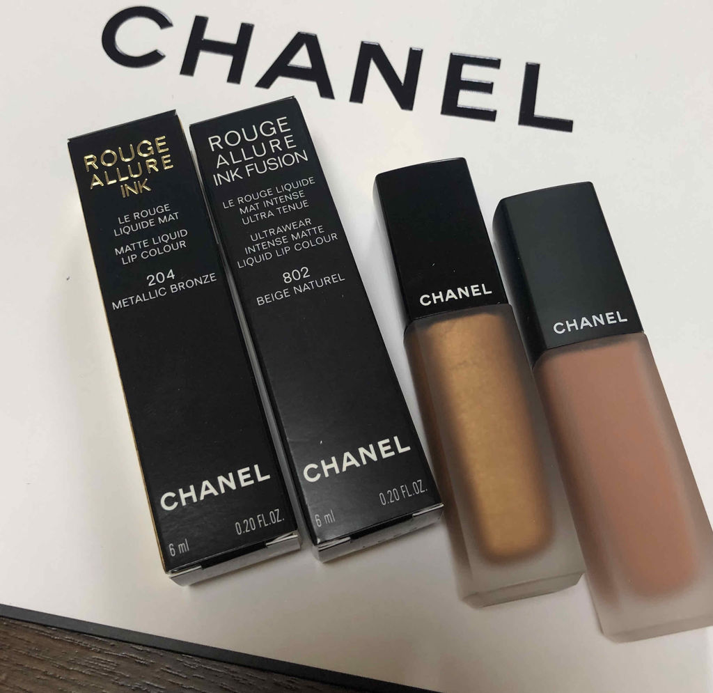 ルージュ アリュール インク 204 メタリック ブロンズ/CHANEL/口紅を使ったクチコミ（1枚目）