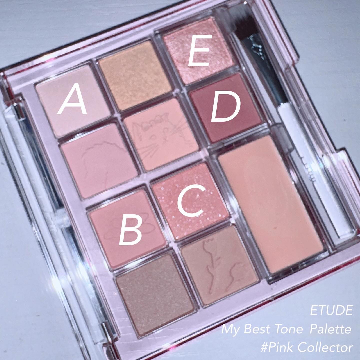 マイベストトーンアイパレット ピンクコレクターセット/ETUDE/アイシャドウパレットを使ったクチコミ（2枚目）