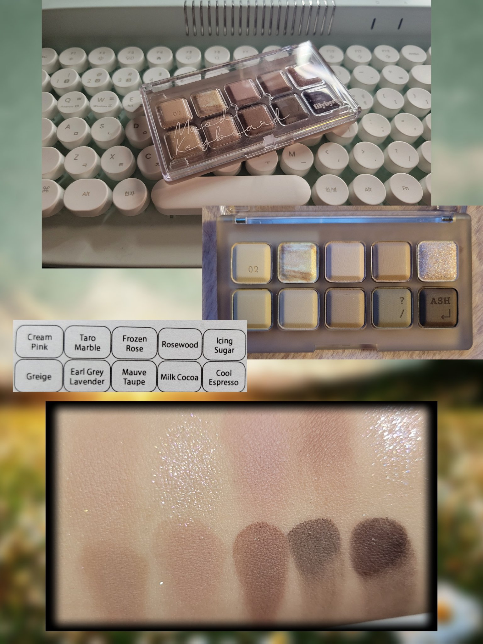 lilybyred ムードキーボードのクチコミ「そこに置いておくだけでモチベと女子力がみるみる上がっていきそうな可愛すぎるパレット。
ずっと気.....」（2枚目）