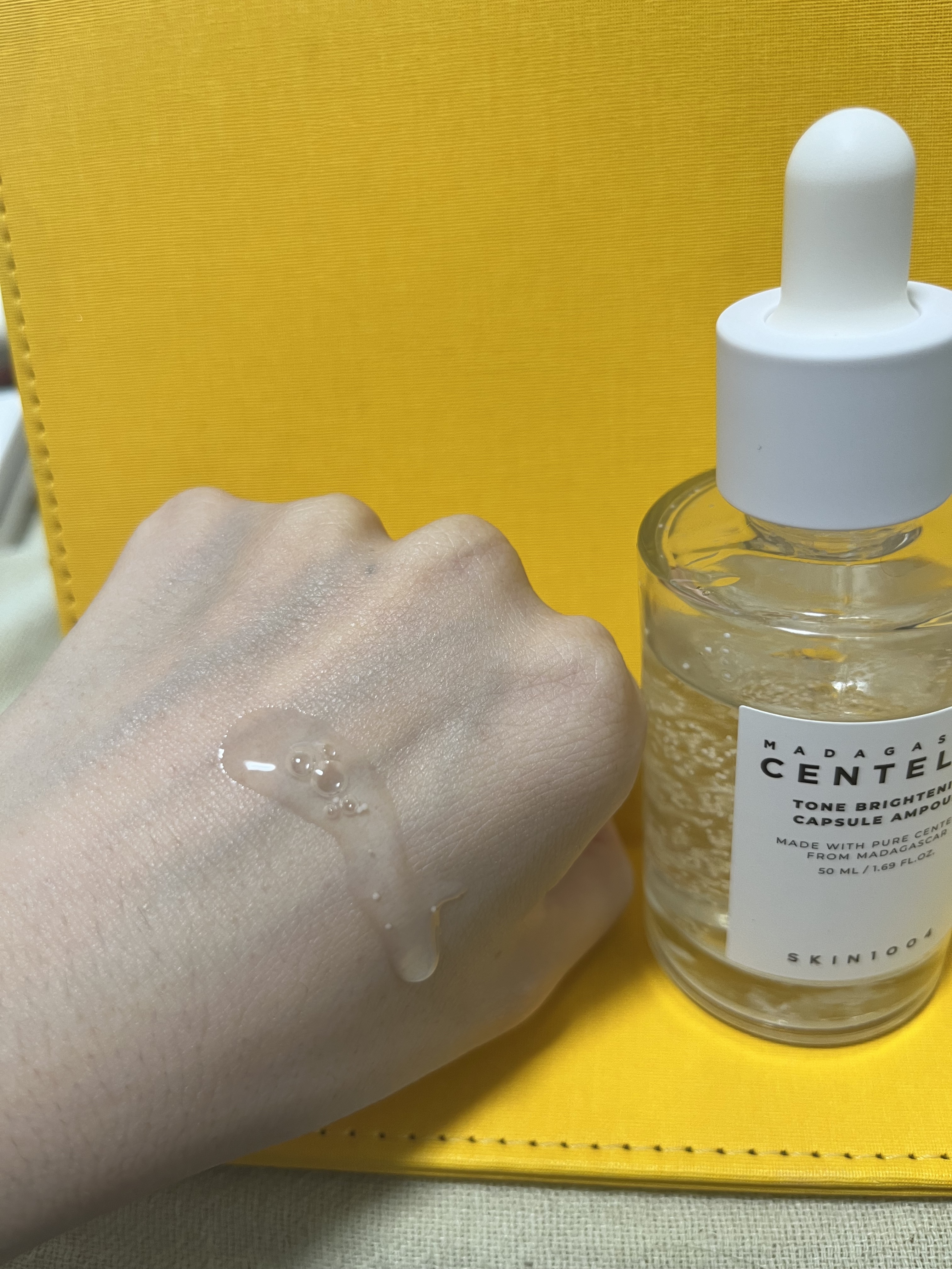 トーンブライトニング カプセルアンプル/SKIN1004/美容液を使ったクチコミ（3枚目）