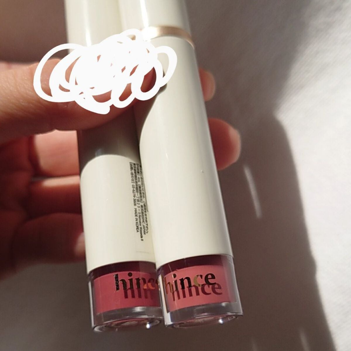 ムードインハンサーウォーターリキッドグロウ/hince/口紅を使ったクチコミ(1枚目)