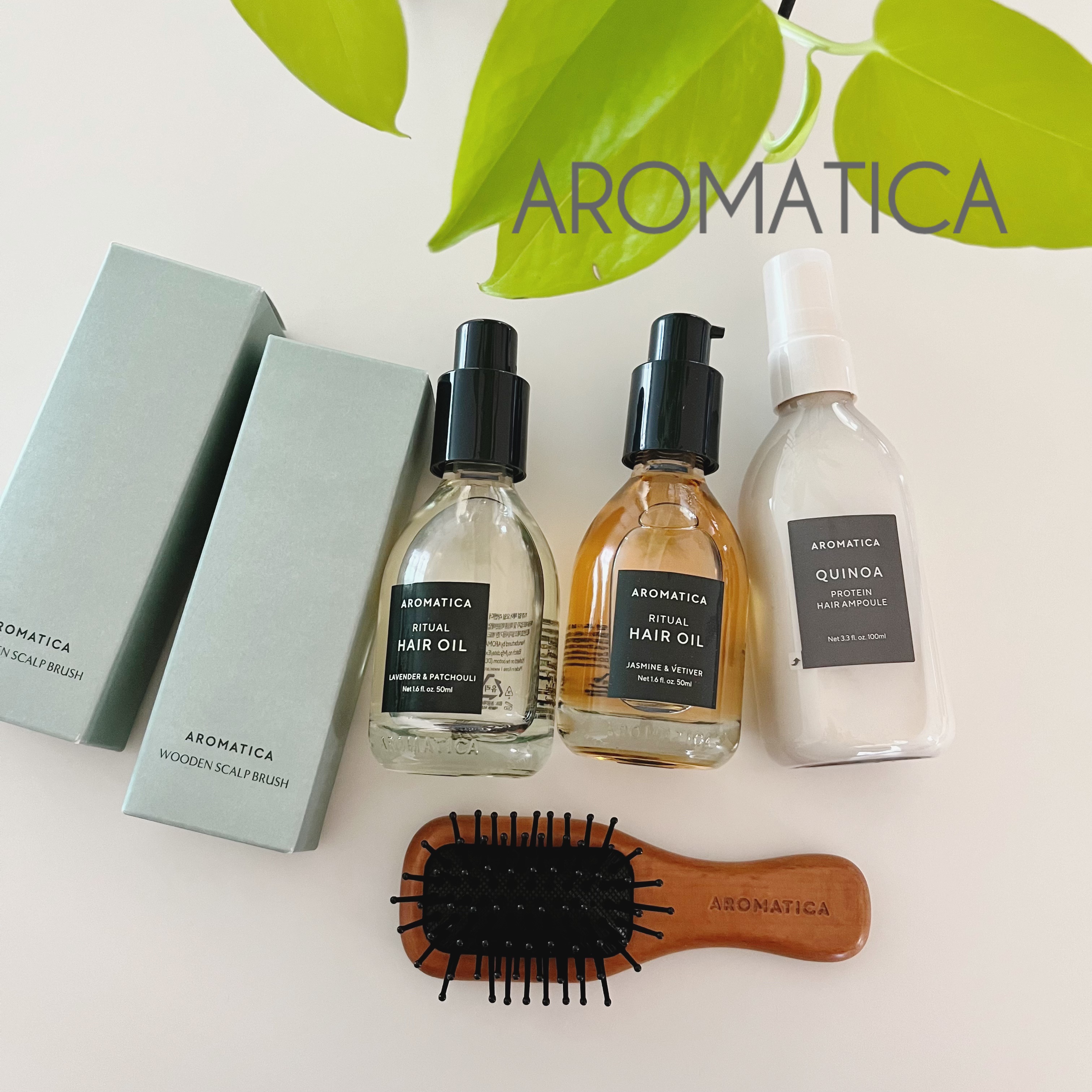 キヌアプロティンアンプル/AROMATICA/アウトバストリートメントを使ったクチコミ（1枚目）