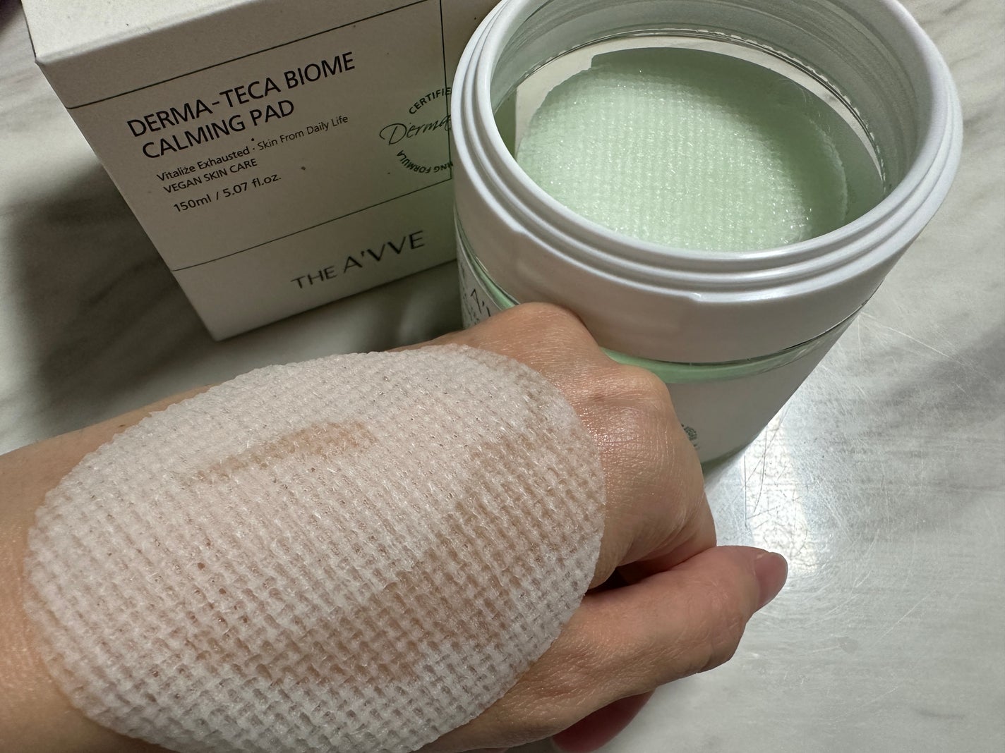 ダーマテカバイオームカーミングパッド/THE A'VVE/トナーパッドを使ったクチコミ(2枚目)