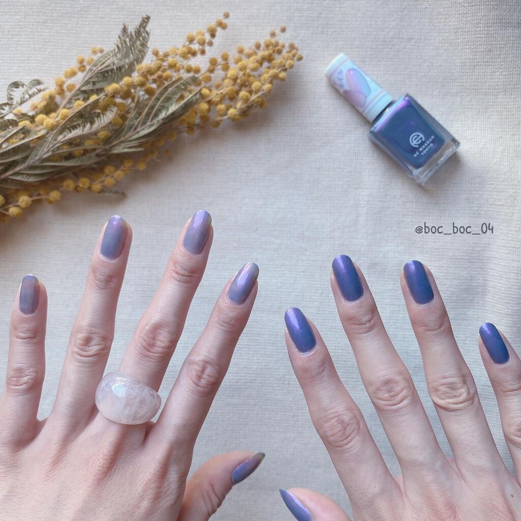 '
1度塗りの透明感も
2度塗りのしっかり発色も
どっちも楽しめて100円、、
'
百均さまさますぎるな？？？？
'
'
@ac_makeup_official 
#ディープパープル 
'
'
#おしゃれさんと繋がりたい #邦ロック好きな人