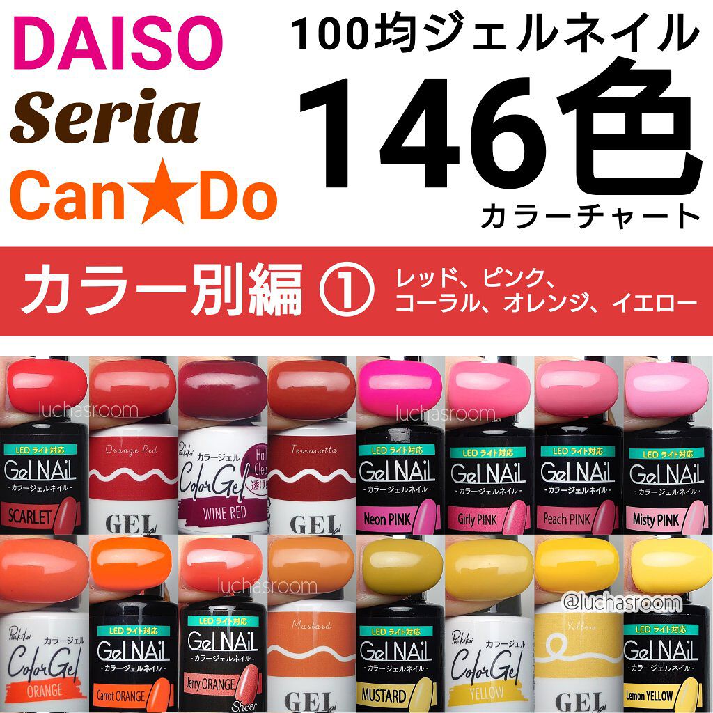 ジェルネイル　まとめ売り ダイソー　キャンドゥ　セリア　ペロリン キャンドゥ♡セリア♡ダイソー♡ジェルネイル♡まとめ売り