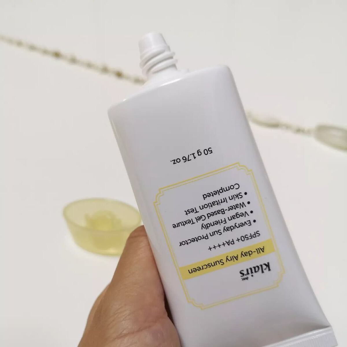 All-day エアリーサンスクリーン50g/Klairs/日焼け止めクリームを使ったクチコミ（2枚目）