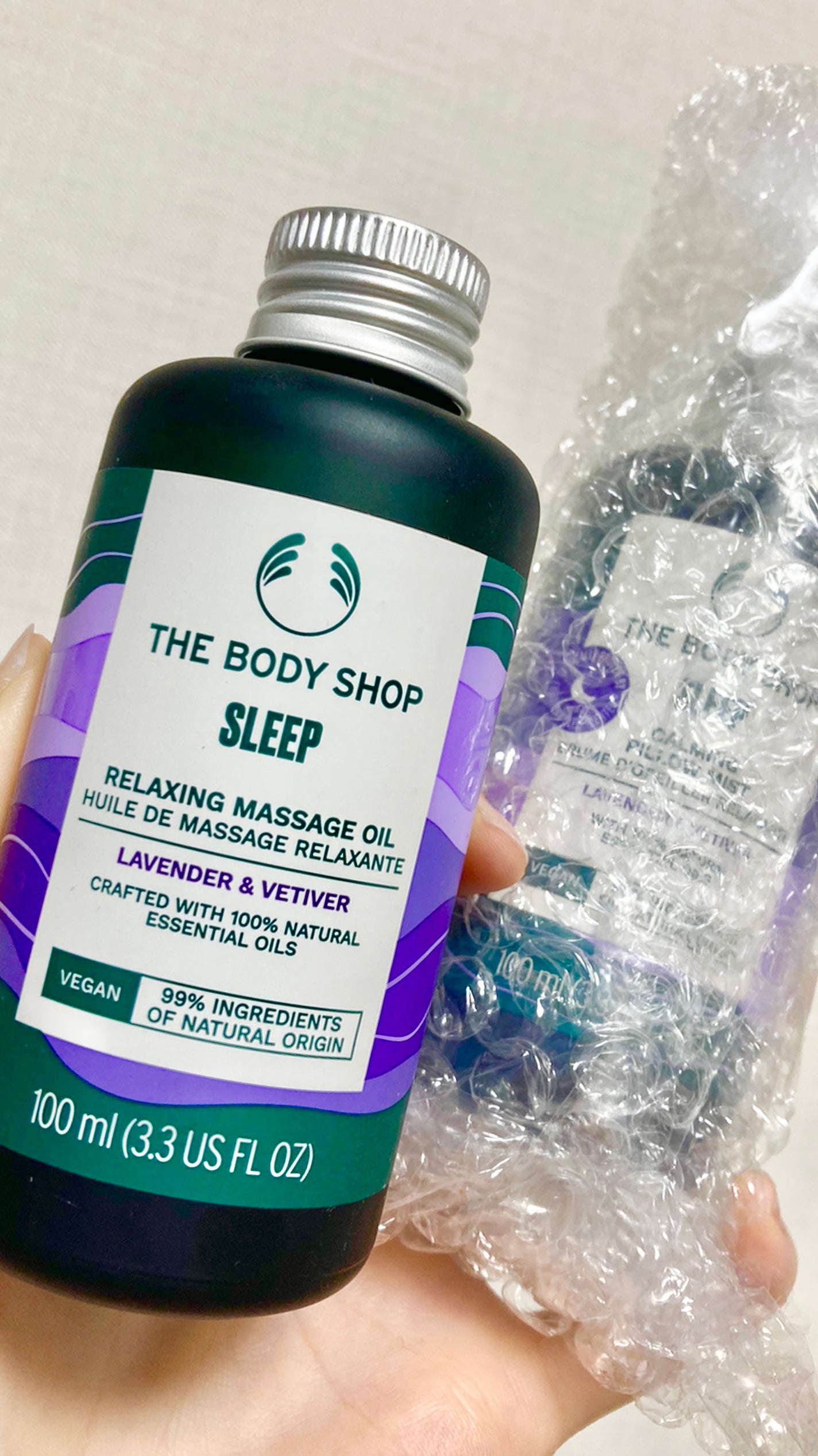 ウェルネス マッサージオイル ラベンダー&ベチバー/THE BODY SHOP/ボディオイルを使ったクチコミ(1枚目)