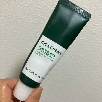 グリーンダーママイルドシカカーミングジェルクリーム/ネイチャーリパブリック/フェイスクリームを使ったクチコミ(1枚目)