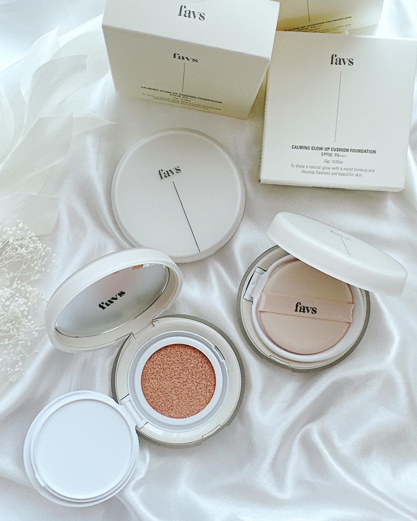 カーミンググロウアップクッションファンデーション タン/favs/リキッドファンデーションを使ったクチコミ（2枚目）