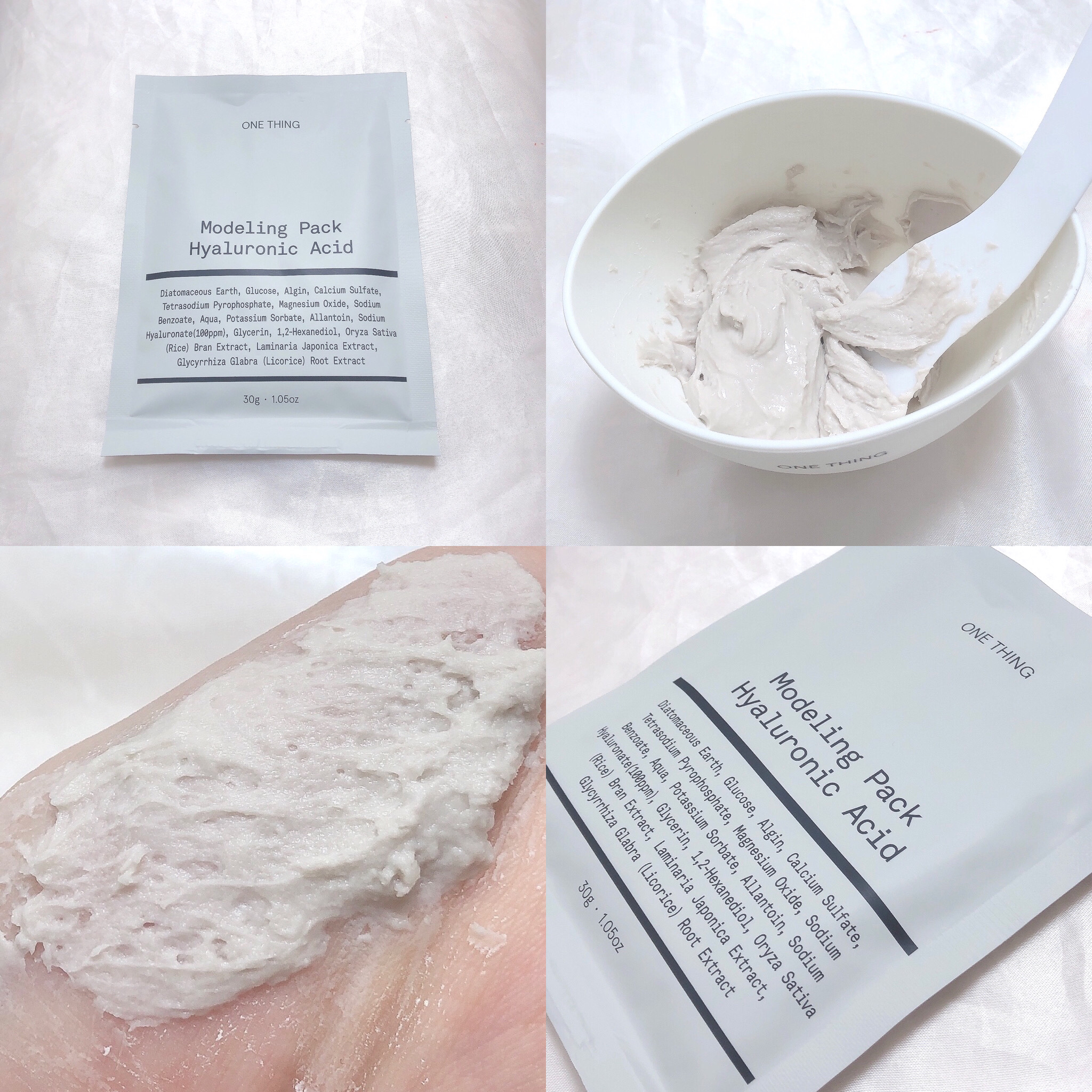 モデリングパック ヒアルロン酸 /ONE THING/洗い流すパック・マスクを使ったクチコミ（2枚目）
