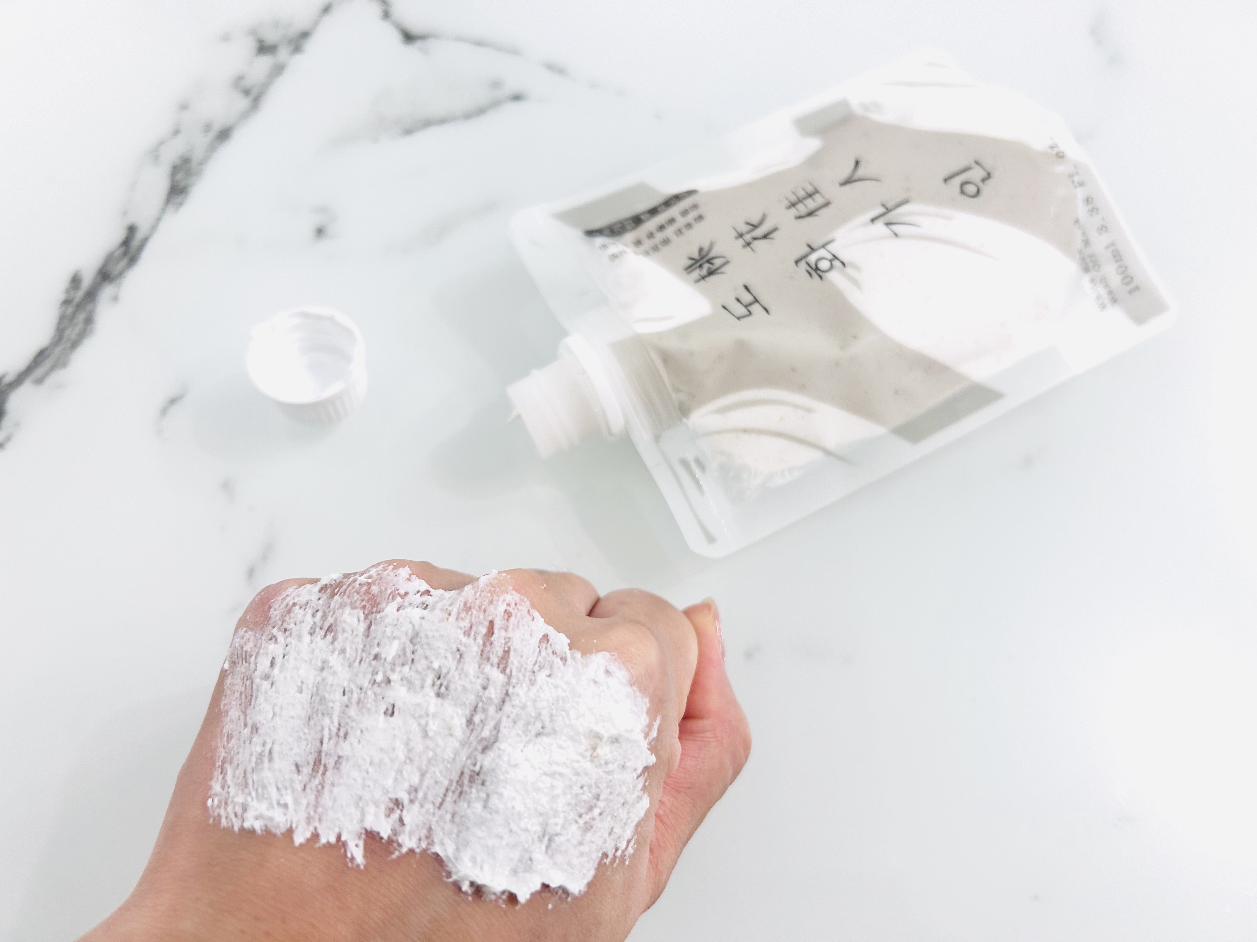 米マスクパック/桃花佳人/スクラブ・ゴマージュを使ったクチコミ（3枚目）