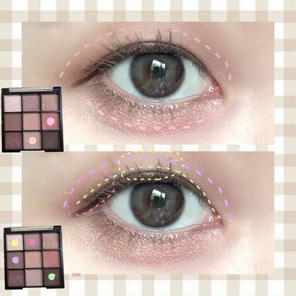 UR GLAM BLOOMING EYE COLOR PALETTE/U R GLAM/アイシャドウパレットを使ったクチコミ(2枚目)