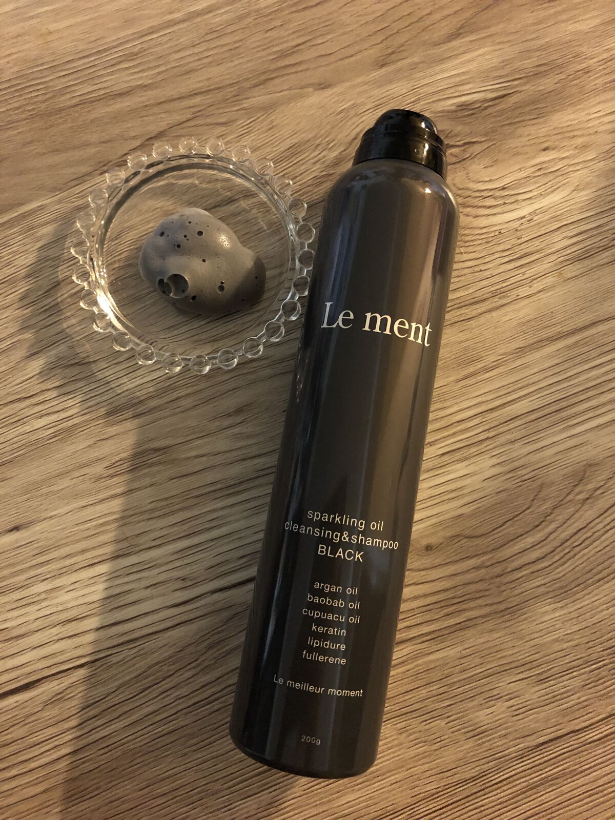 スパークリングオイル クレンジング＆シャンプー ブラック /Le ment/市販シャンプーを使ったクチコミ（2枚目）