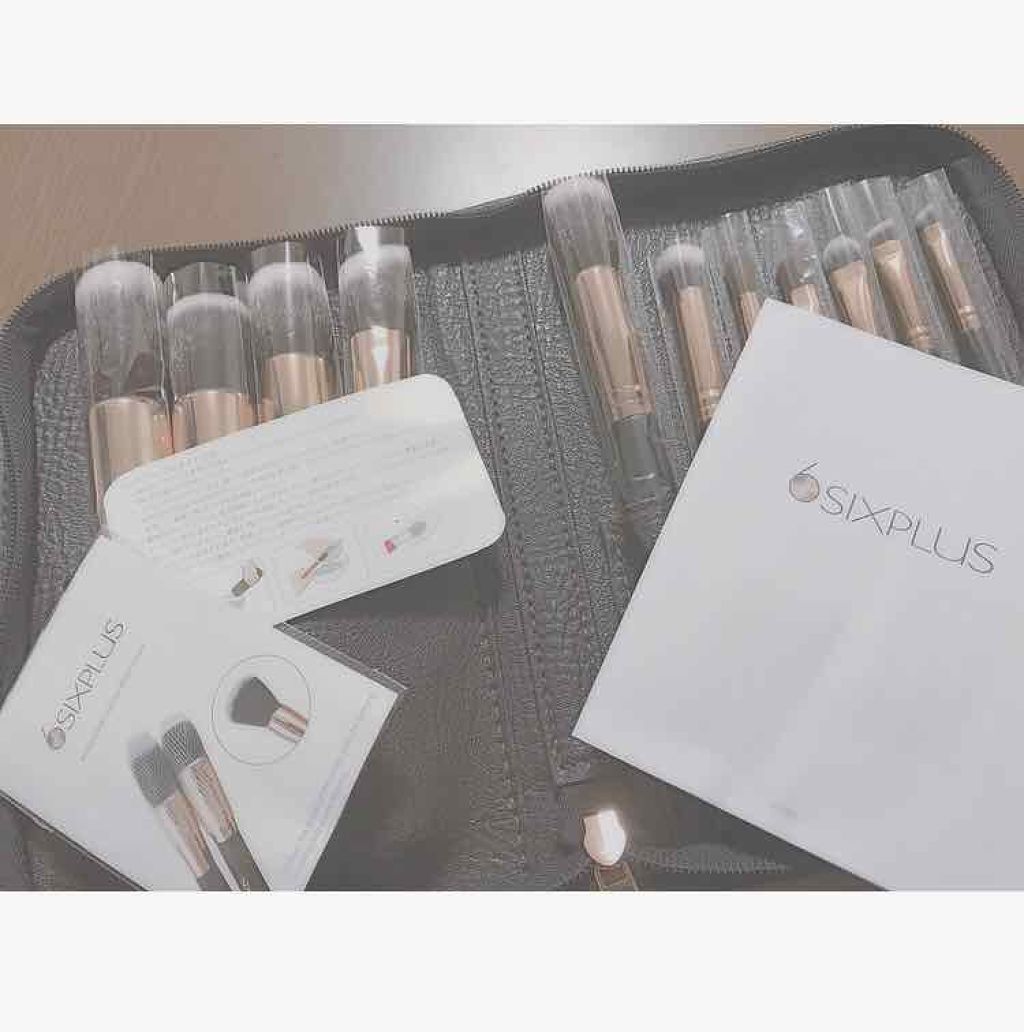 貴族のゴールド メイクブラシ11本セット 化粧ポーチ付き/SIXPLUS/メイクブラシを使ったクチコミ(3枚目)